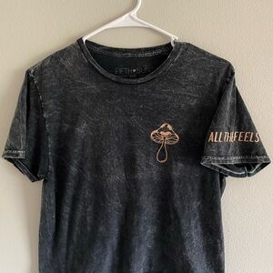Fifth Sun Black and Orange Short Sleeve Tee